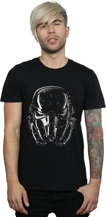 Actual product image Star Wars Mens Stormtrooper Hyper Drive Helmet T-Shirt (XXL)