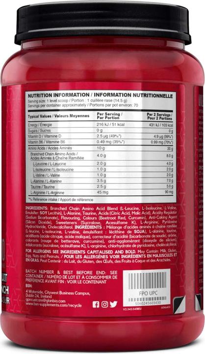 Produktbild BSN Amino X (Green Apple, 1 Stk., 435 g)