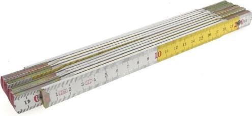 Actual product image Benson Folding Ruler 2 Metre Wood Wooden Stick