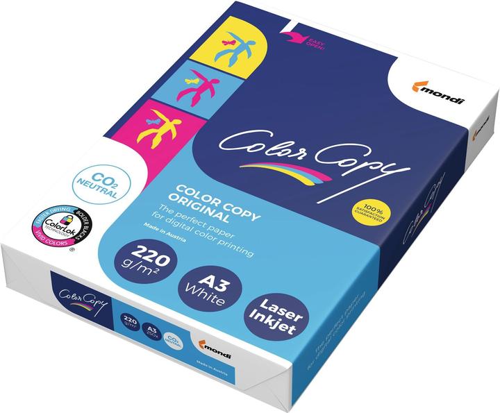 Actual product image Color Copy Copy paper DIN A3 220g/m² white 250 sheets/pack. (220 g/m², A3)