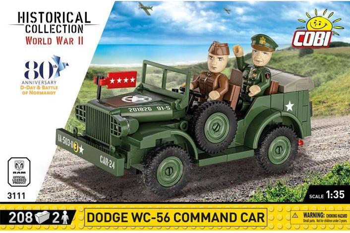 Actual product image Cobi 3111 Doge WC-56 command car D- day