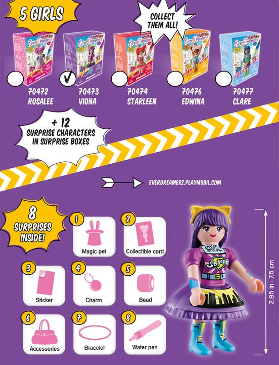 Immagine prodotto Playmobil Viona "Mondo dei fumetti" (70473, Playmobil EverDreamerz)