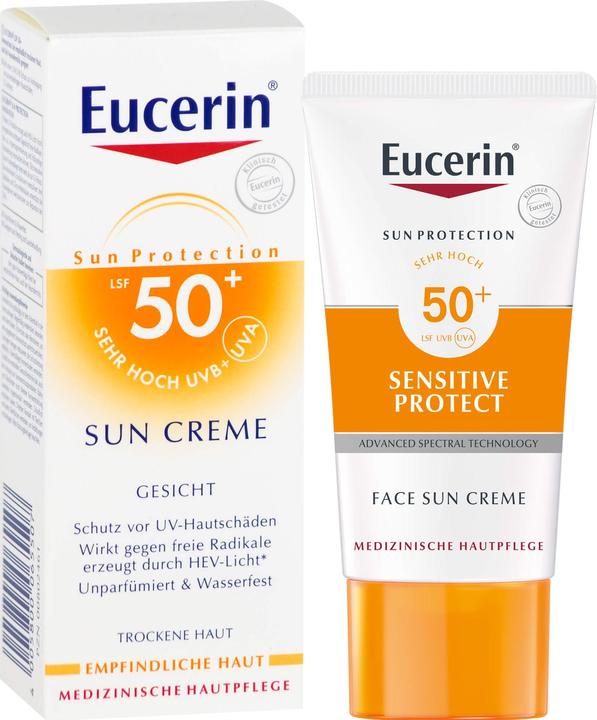 Produktbild Eucerin Sensitive Protect (Sonnencreme Gesicht, SPF 50, 50 ml)