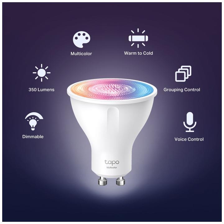 Immagine prodotto TP-Link Tapo L630 (confezione da 4) (GU10, 3.70 W, 350 lm, 4 x, E)