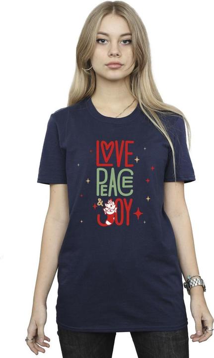 Immagine prodotto Disney The Aristocats Marie Love Peace Joy Maglietta Ampia Donna (M)