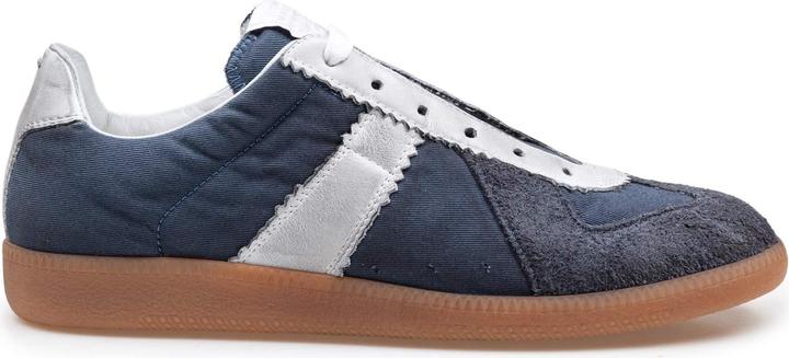 Maison Martin Margiela Maison margiela sneakers replica in leather and fabric color blue/white (41)