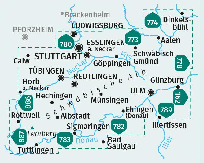 Produktbild Wanderkarte Schwäbische Alb
