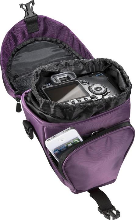 Produktbild mantona Premium Colttasche lila (Kamera Schultertasche, Kamera Bereitschaftstasche)