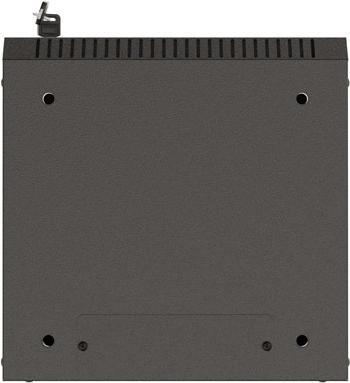 Actual product image Lanberg Szafa Instalacyjna Rack Wisząca 10 6u 300x300 Czarna Drzwi Przeszklone (Flat Pack) (6 RU, 10 inch rack)