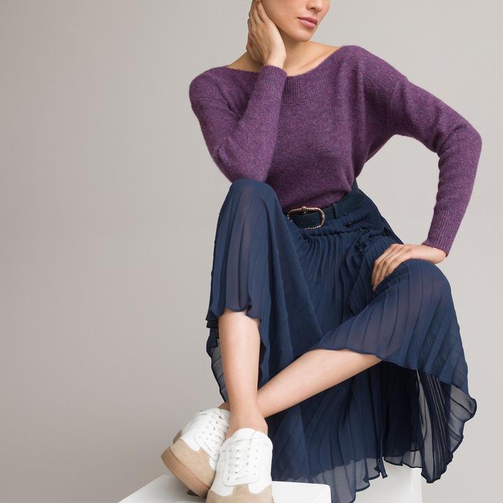 Produktbild La Redoute Collections Pullover aus meliertem Grobstrick (S)