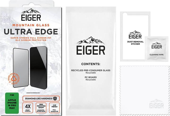 Actual product image Eiger Mountain Glass Ultra Edge (1 Piece, Apple iPhone 16 Pro Max)