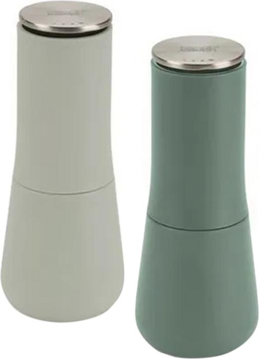 Immagine prodotto Joseph Joseph Macina sale e pepe Milltop Sage 2 pezzi, 16,9x7x7 cm (Sale, Pepe)