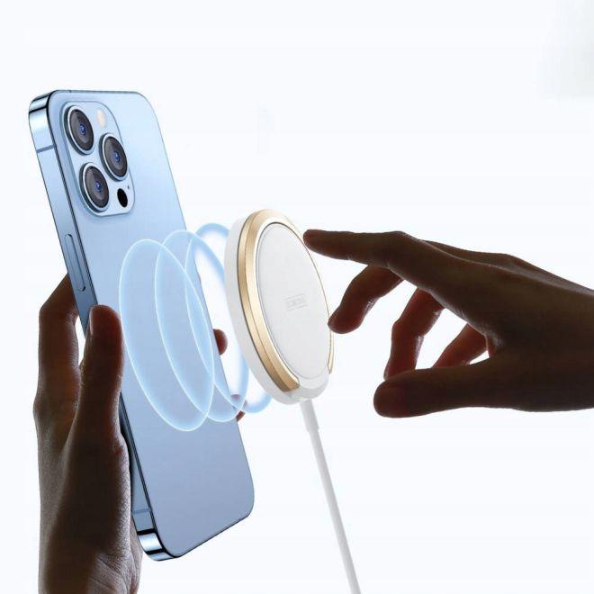 Produktbild Duzzona Kabelloses Ladegerät W1 MagSafe 15W weiss (15 W)