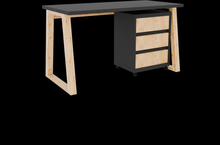 Image du produit ADRK Furniture Bureau avec caisson IWO I (65 x 65 x 40 cm)