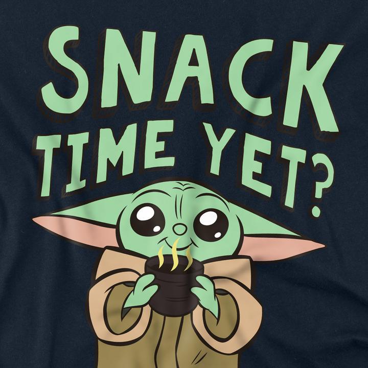 Actual product image Star Wars Mens Snack Time Yet? Grogu T-Shirt (XL)