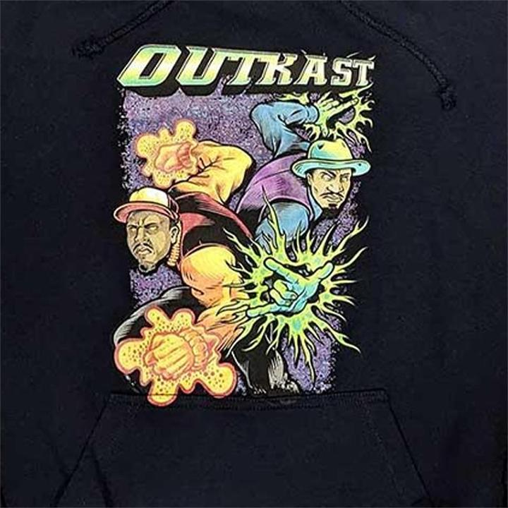 Actual product image Outkast Unisex Adult Superhero Hoodie (M)