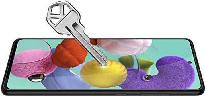 Produktbild Screenguard Samsung Galaxy A51 4G Full Screen Panzerglas Schutzfolie 2.5D 9H (1 Stück, Samsung Galaxy A51)