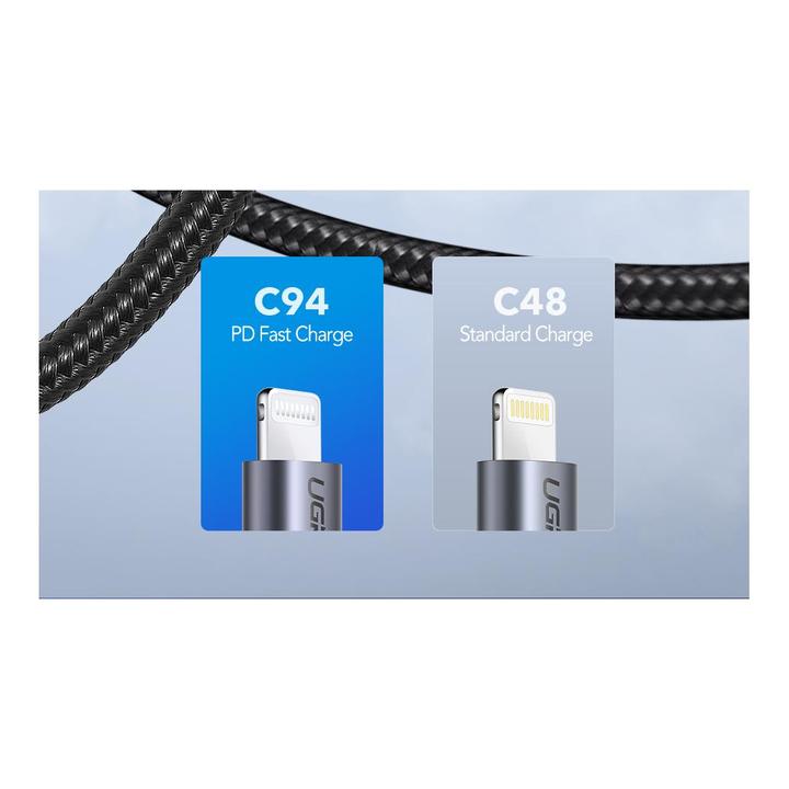 Image du produit Ugreen Câble Lightning vers USB-C 2.0 (1 m, USB 2.0)