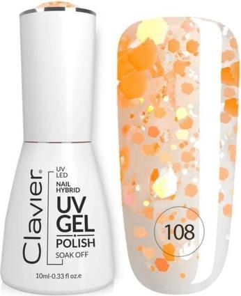 Produktbild Clavier Luxury Nail Hybrid Uv Gel Hybrid Nail Polish 108 Orangeade 10Ml (10 ml)
