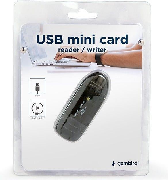 Produktbild Gembird FD2-SD-1 Kartenleser (MMC, SD, RS-MMC) (USB 2.0)