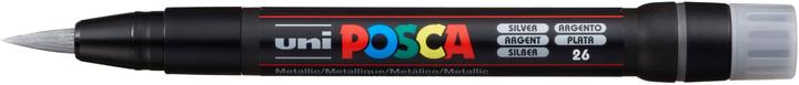 Actual product image Posca Brush tip marker (Silver, 10 mm, 1 x)