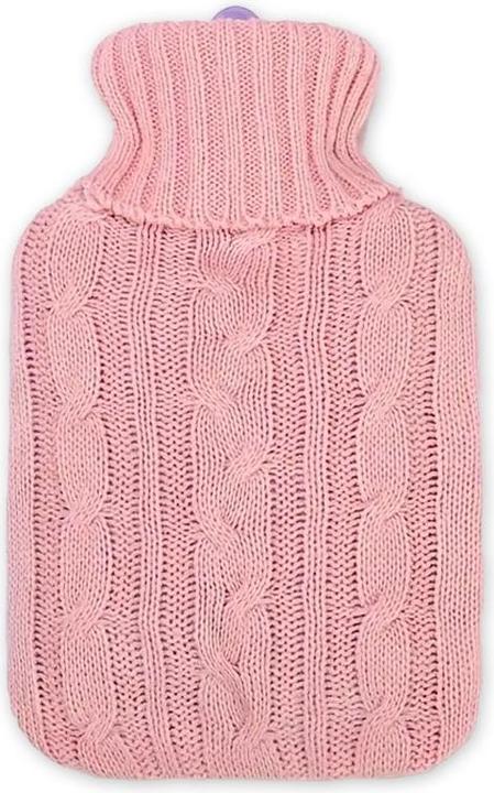 Produktbild ASMI Wärmeflasche, Bettflasche mit Strickbezug, 1 Liter (1 l)