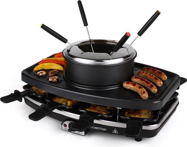 Actual product image Klarstein Entrecote raclette grillFondue, natural stone plate, for 8 people