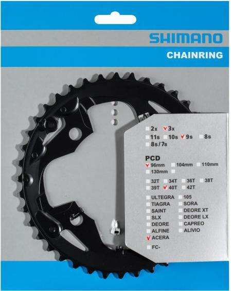 Immagine prodotto Shimano Ingranaggio Acera FC-M3000 a 9 velocità AX (40)