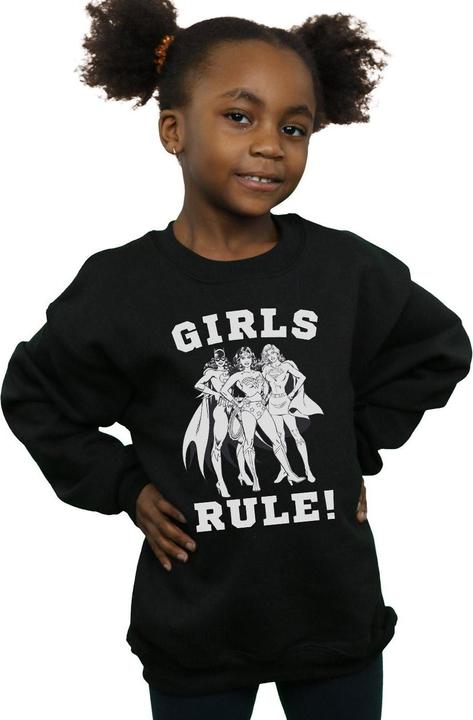 Actual product image Girls Justice League Girls Rule Sweatshirt (140, 146)
