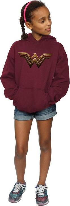 Image du produit - Sweat à capuche JUSTICE LEAGUE MOVIE WONDER WOMAN EMBLEM - Fille (140, 146)