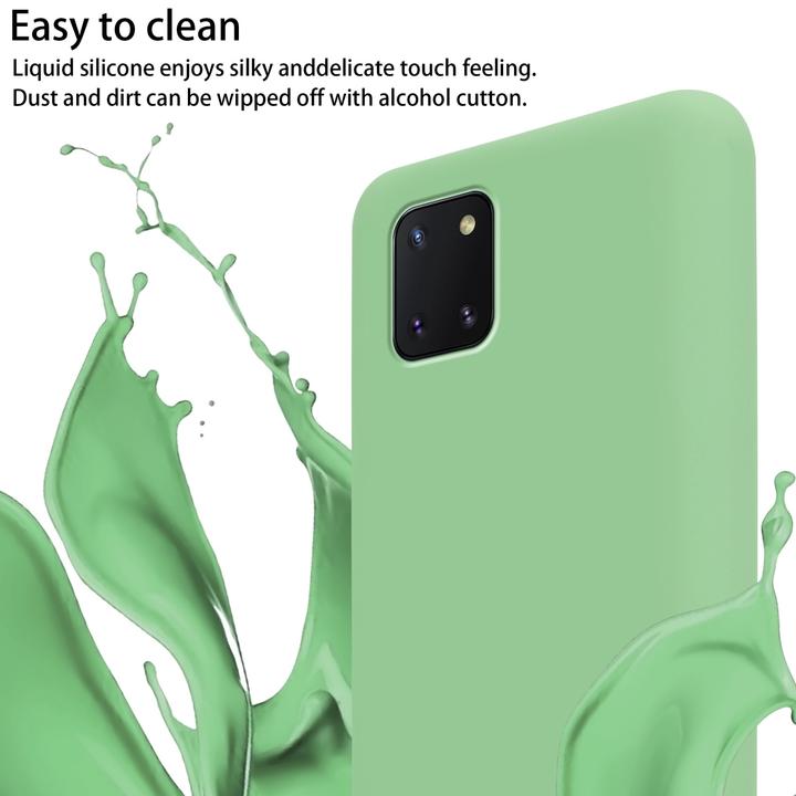 Actual product image Cadorabo Necklace Case Liquid TPU Handy Kette Liquid (Samsung Galaxy A81)