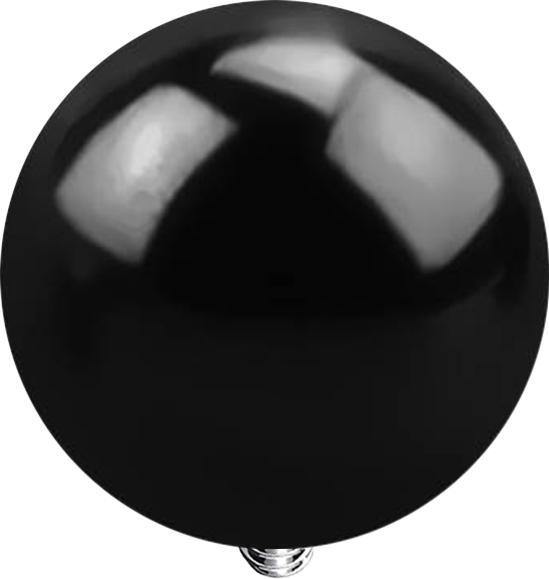 Star Piercing Dermal Anchor Kugel schwarz (Titan G23, ohne Messing)