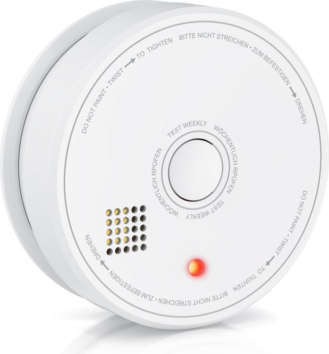 Produktbild Brandson Rauchmelder, wechselbare 9V Blockbatterie, Smoke Detector, LED, TÜV geprüft & EN14604 Zertifiziert