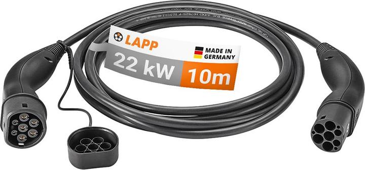 Image du produit Lapp Mobility Câble de recharge (Type 2, 22 kW, 32 A, 10 m)