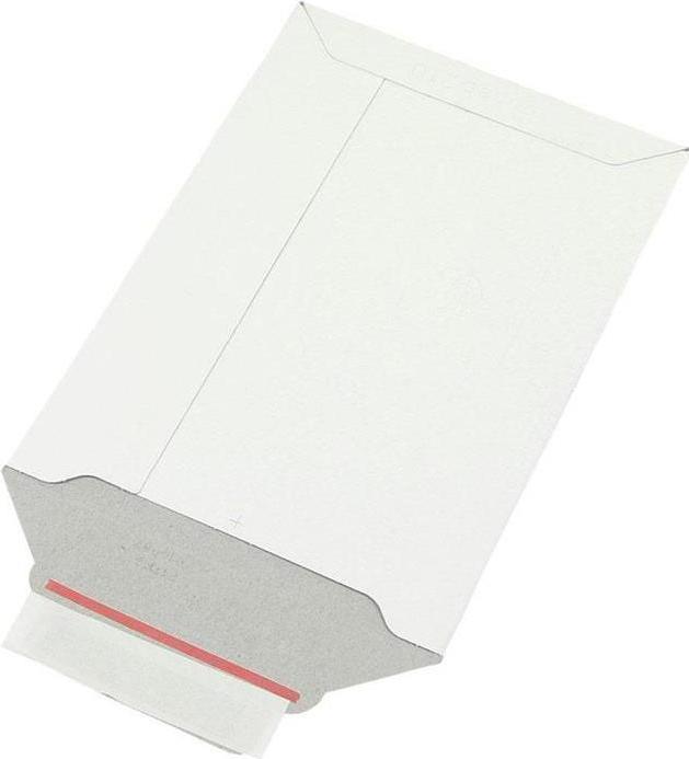 Produktbild Transpak Versandtasche Masse 175x250mm A5 Gewicht 500g/qm Vollpappe weiss SK LxBmm (100 x)