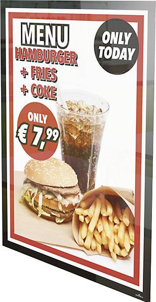 Actual product image Durable DURAFRAME® POSTER information frame, self-adhesive, for format A1, black, pack