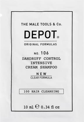 Produktbild Depot 100 Hair Cleansing No 106 Clear Formula Pro-Vitamin B5 Hair Shampoo Anti-Schuppen - 10 Ml (10 ml, Flüssiges Shampoo)