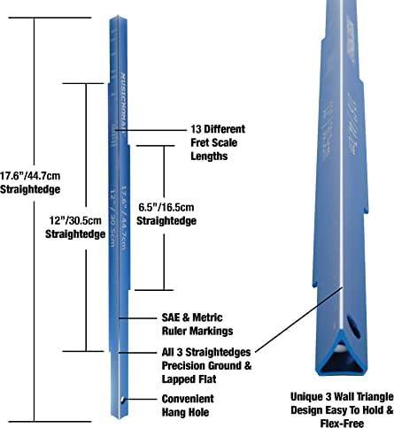 Produktbild MusicNomad Tri-Beam Straight Edge & Gitarrenlineal-Set
