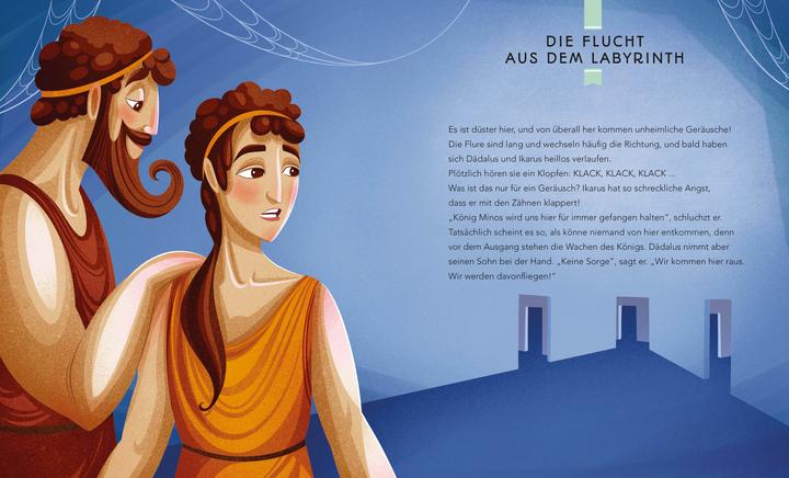 Produktbild Dädalus und Ikarus (Kleine Bibliothek der griechischen Mythen) (Deutsch, Sonia Elisabetta Corvaglia, Anna Láng, 2024)