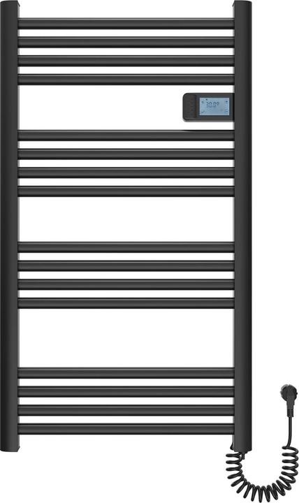 Produktbild Emke Badheizkörper Handtuchhalter Einstellbare Temperaturregelung 96x54cm Schwarz 500W (500 W)