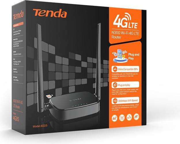 Actual product image Tenda 4G05 - Wi-Fi N300 4G LTE router