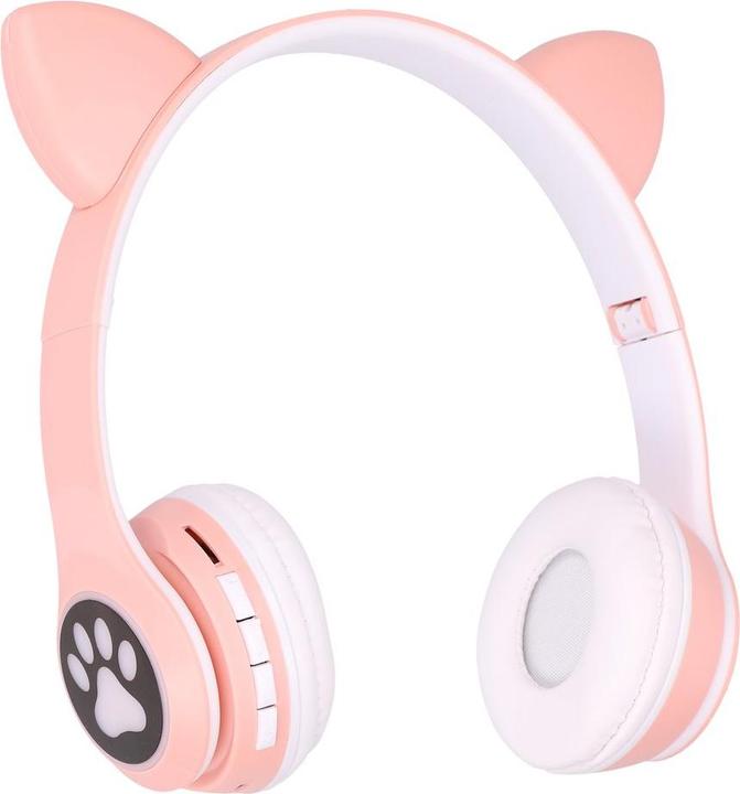 Immagine prodotto Extralink Cuffie Wireless Per Bambini Con Orecchie Da Gatto Rosa