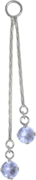 Actual product image Bijouteria Belly piercing pendant (Crystal, Silver 925)