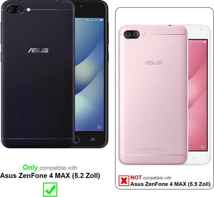 Actual product image Cadorabo Book Invisible Magnet Cover (Asus Zenfone 4 Max)