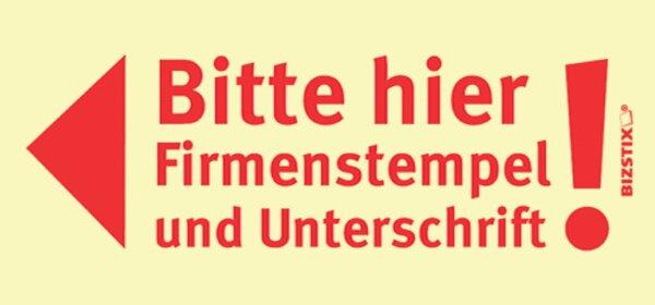 Produktbild Bizstix Notiz 'Firmenstempel' 75x35mm