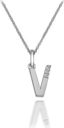 Hot Diamonds Diamant Buchstaben Halskette V (Silber 925, 40 - 45 cm)