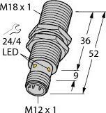 Image du produit Turck TURC BI5-M18-Y1X-H1141 Capteur inductif KEMA 02 ATEX 1090X (Capteur)