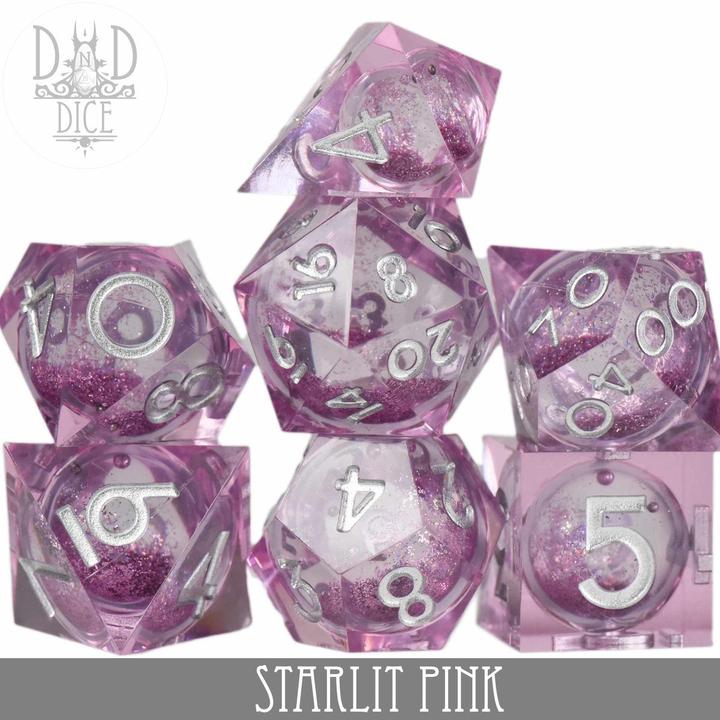 Actual product image DnD Dice cStarlit Pink Liquidcore Dice Set