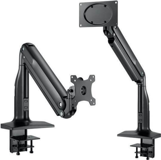 Actual product image Hagor Gasliftarm Single for 1x 43-109cm 1x monitor 17-43" swivel tilt rotatable VESA 200x100 support glass (Table, 43")