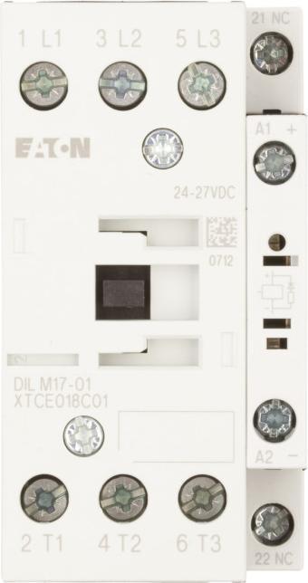 Immagine prodotto Eaton Contattore DILM, 7,5kW, 24V, 3 poli, 3 contatti di interruzione